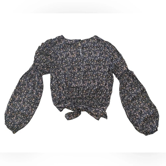 NWT Wonderly Tie Waist Woven Top, Size Medium - Picture 5 of 9